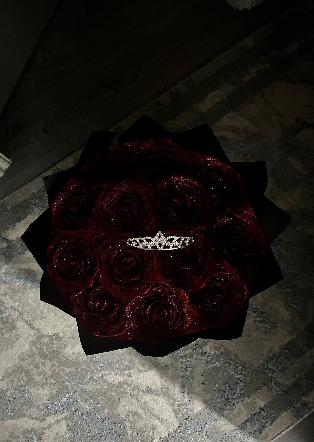 Red Glitter Roses
